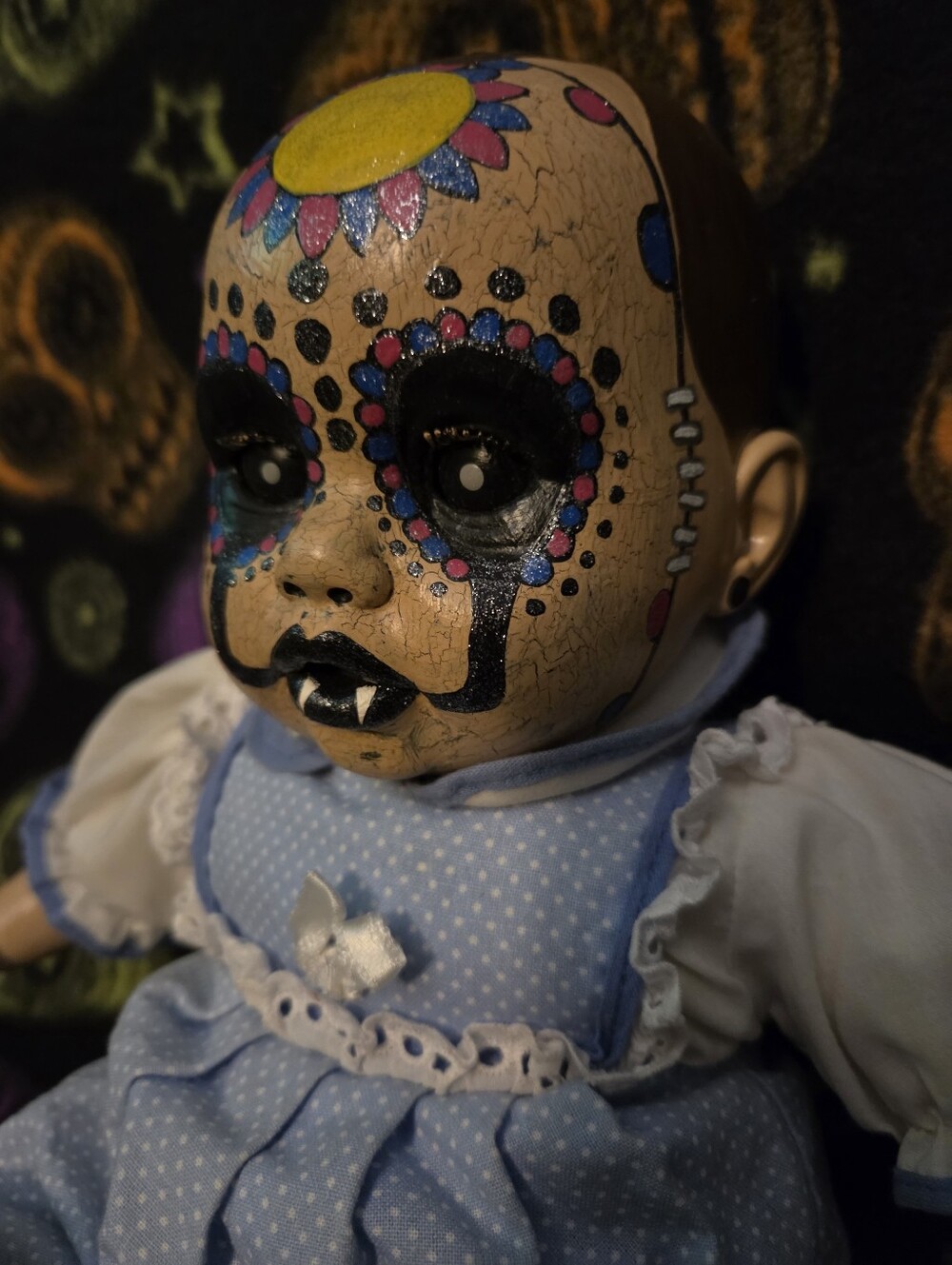 Sugar Skull Theme Baby Doll - Picture 2 of 8
